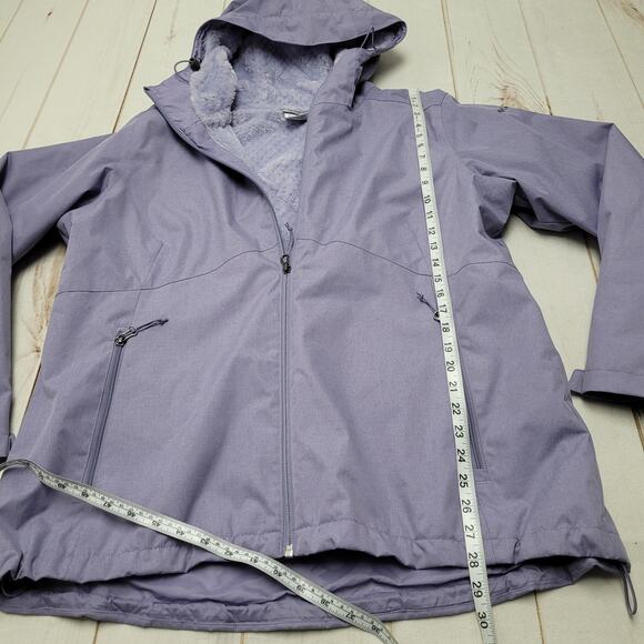 Columbia Rainie Falls lavender purple fleece raincoat 1x jacket - Picture 3 of 10